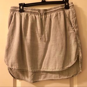 Bella Dahl Cotton Grey Skirt